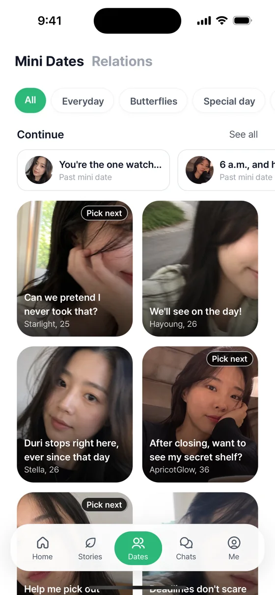 Pick a scene